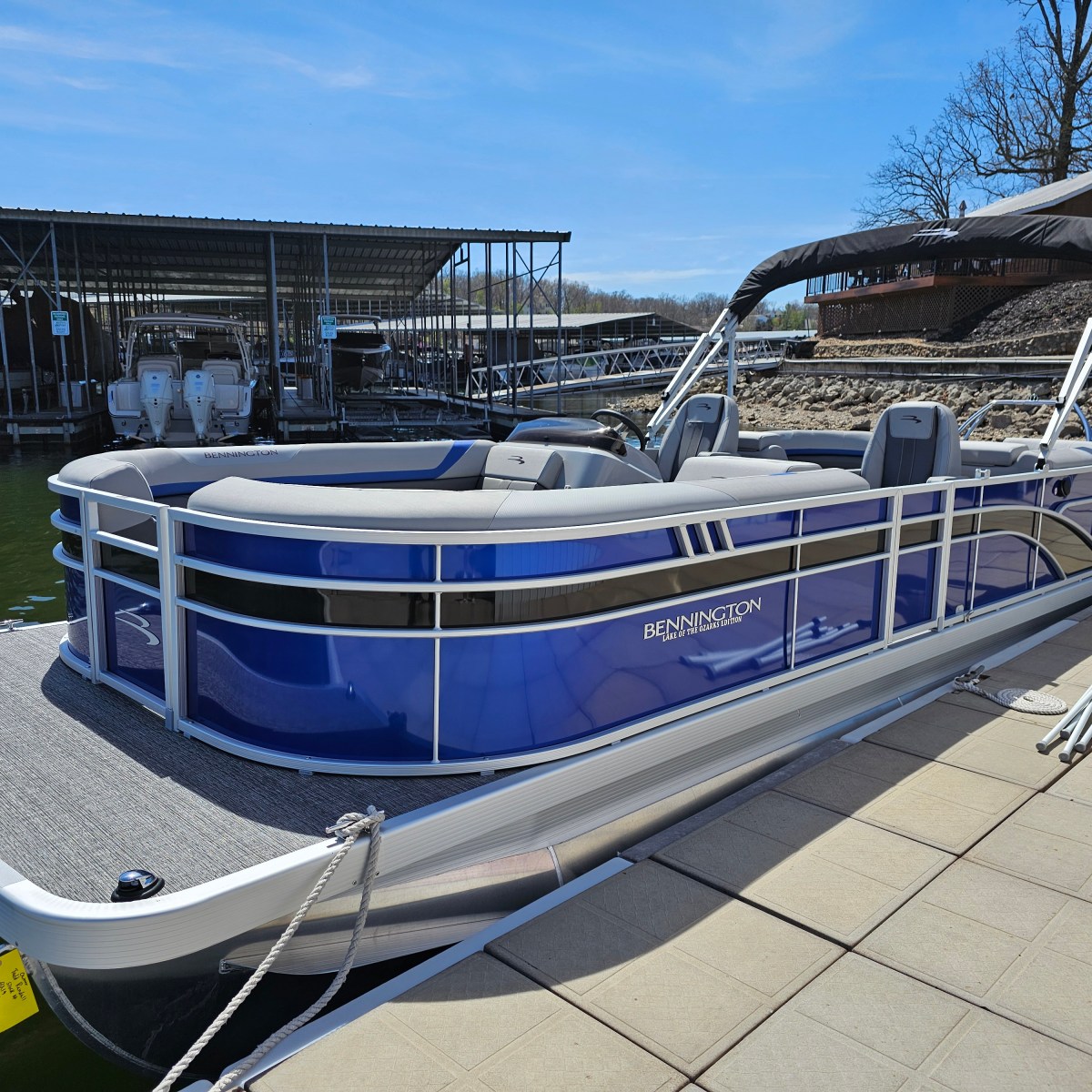 a train parked at a dock